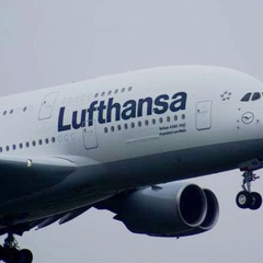 A380 Landung Stuttgart 